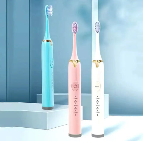 Ultrasonic Electric Toothbrush, USB Rechargeable Tooth Brush, Washable Teeth Whitening Cleaning Brush Bazar Bulk