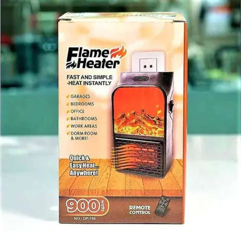 Flame Heater 900W Mini Portable Electric Fireplace Warmer Bazar Bulk