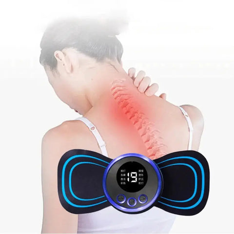 Mini Neck Massager Gel Pad, EMS Neck Massager, Smart Electric Neck Massager - Bazar Bulk