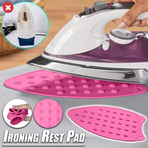 Silicone Non-Stick Iron Pad, Heat Resistance Iron Mat, Ironing Rest Pad, Non-Slip Iron Coaster - Bazar Bulk