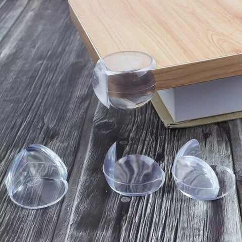 Set Of 4 Bubble Table Corner Protector, Transparent Anti Collision Angle Protection Cover - Bazar Bulk