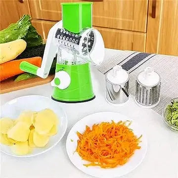 Drum Vegetable Cutter with 3 Removable Blades For Kitchen Bazar Bulk